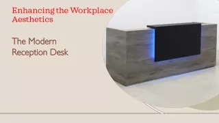 modern reception desk
