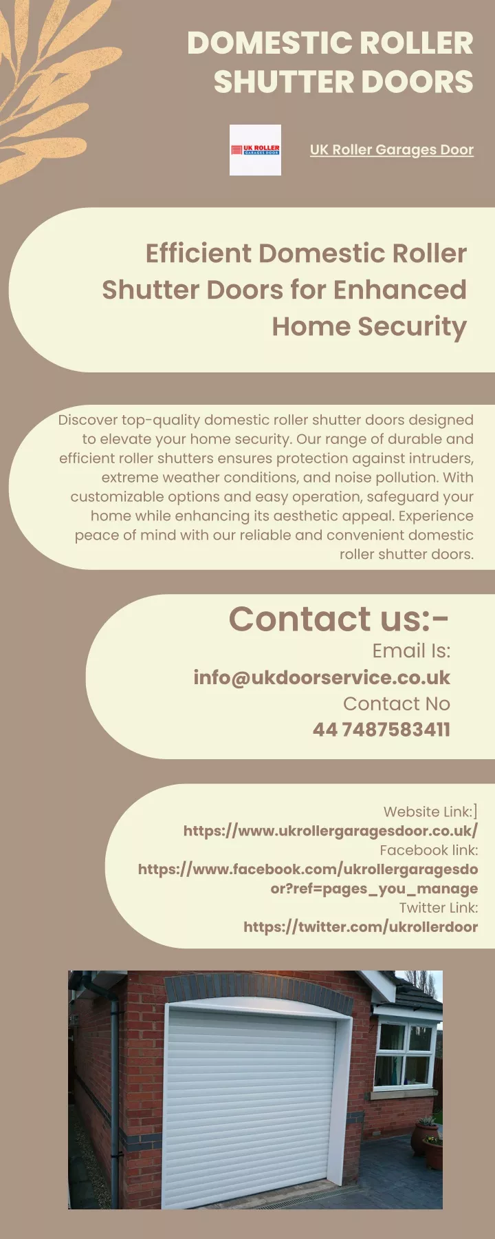 domestic roller shutter doors