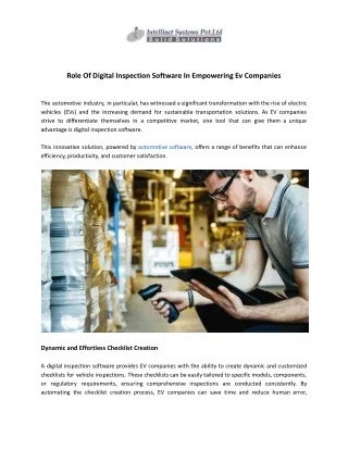 role of digital inspection software in empowering