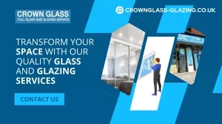 Transform Your Space with Our Quality Glass and Glazing Services