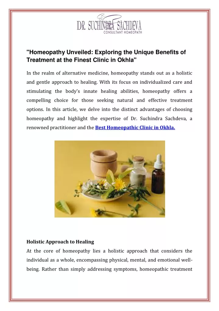 homeopathy unveiled exploring the unique benefits