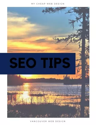 7 Best Tips for Search Engine Optimization | My Cheap Web Design Vancouver