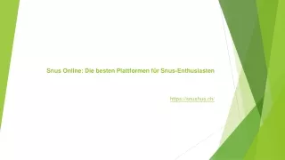 Snus Online - Die besten Plattformen für Snus-Enthusiasten
