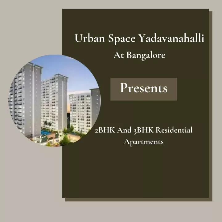 urban space yadavanahalli at bangalore presents