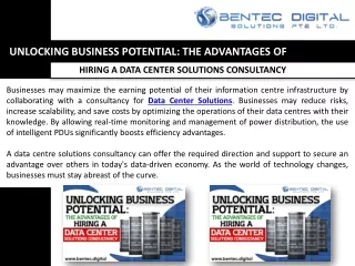 Unlocking Business Potential The Advantages of Hiring a Data Center Solutions Consultancy