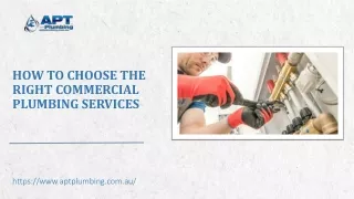 How To Choose the Right Commercial Plumbing Services