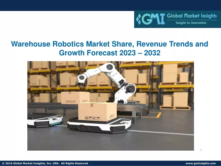 warehouse robotics market share revenue trends