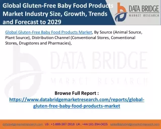 global gluten free baby food products market