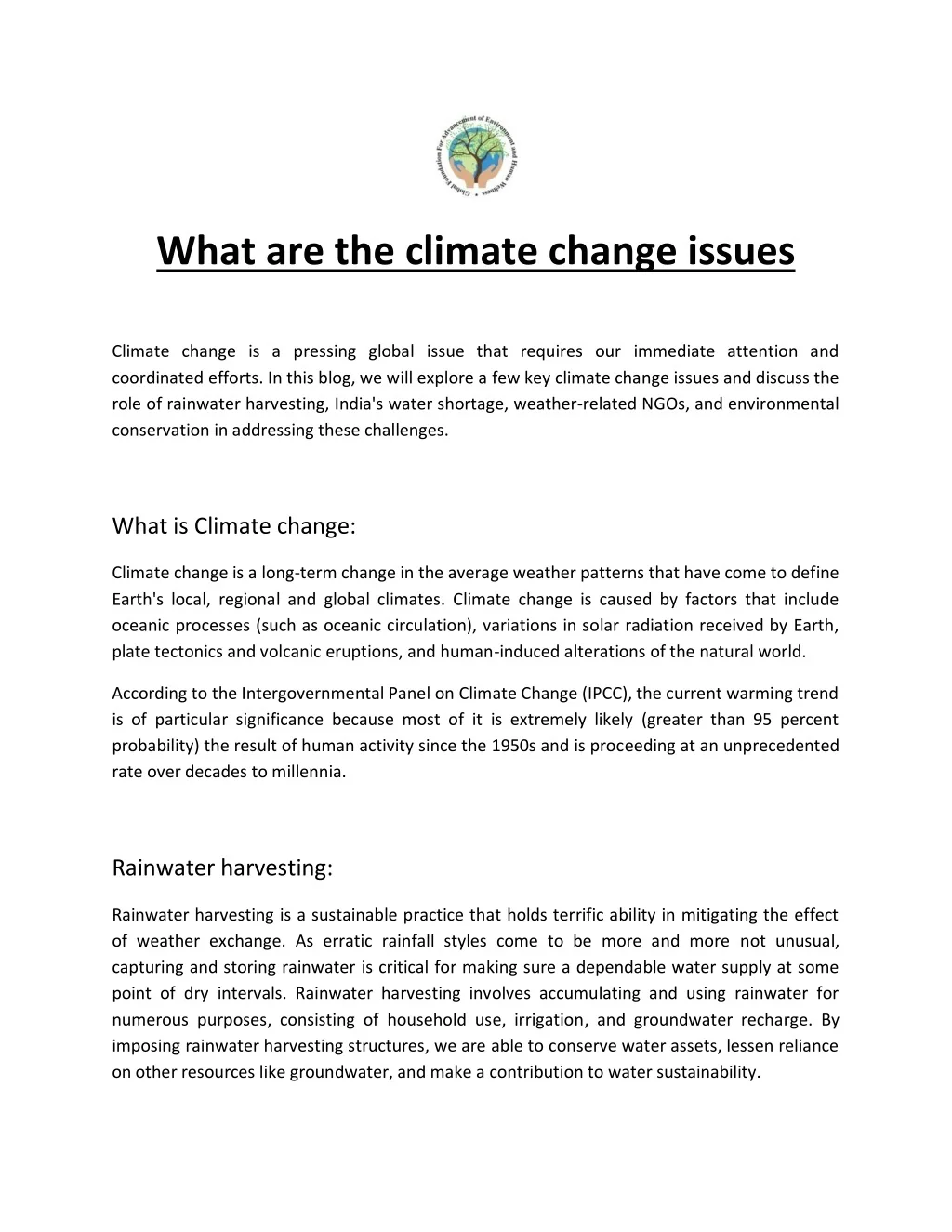 Issue Is A Change PPT - What are the climate change issues PowerPoint Presentation, free ...