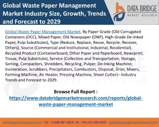 global waste paper management market industry
