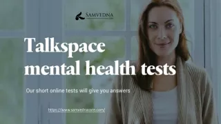 Mental Health Test Online - Samvednacare