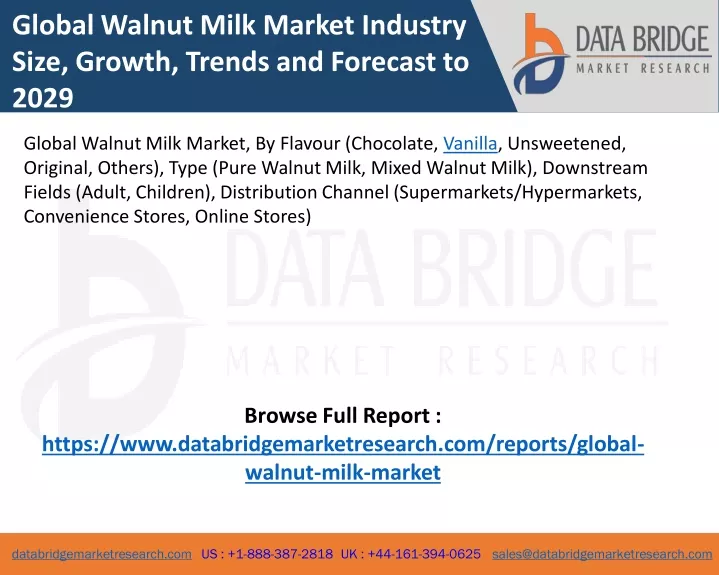 global walnut milk market industry size growth