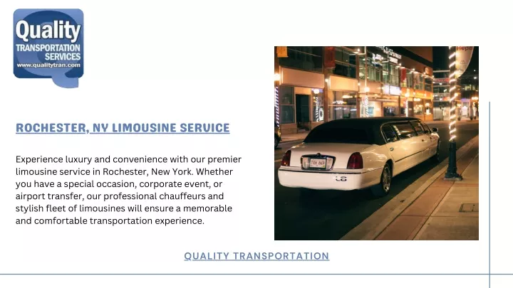 rochester ny limousine service
