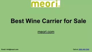 Best Wine Carrier for Sale_ meori