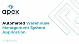 Automated Warehouse Management System Application