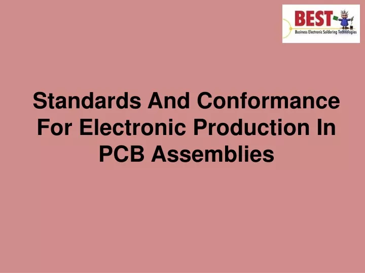standards and conformance for electronic