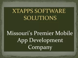 XTAPPS - Missouri's Premier Mobile App Development Company