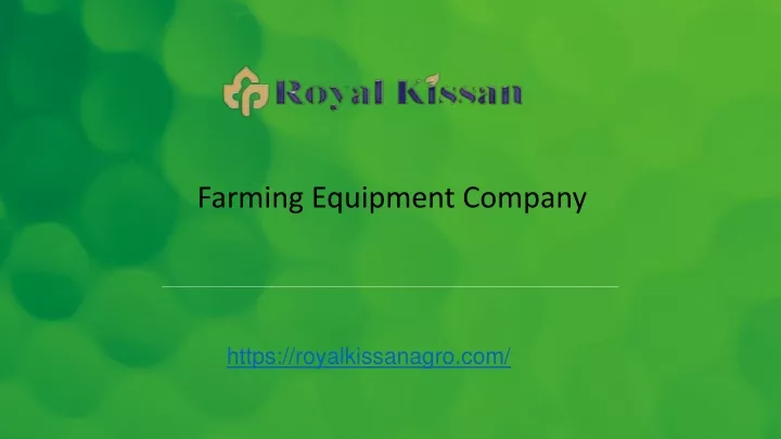 farming equipment company