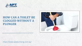 How Can A Toilet Be Clogged Without A Plunger