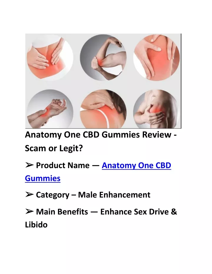 anatomy one cbd gummies review scam or legit