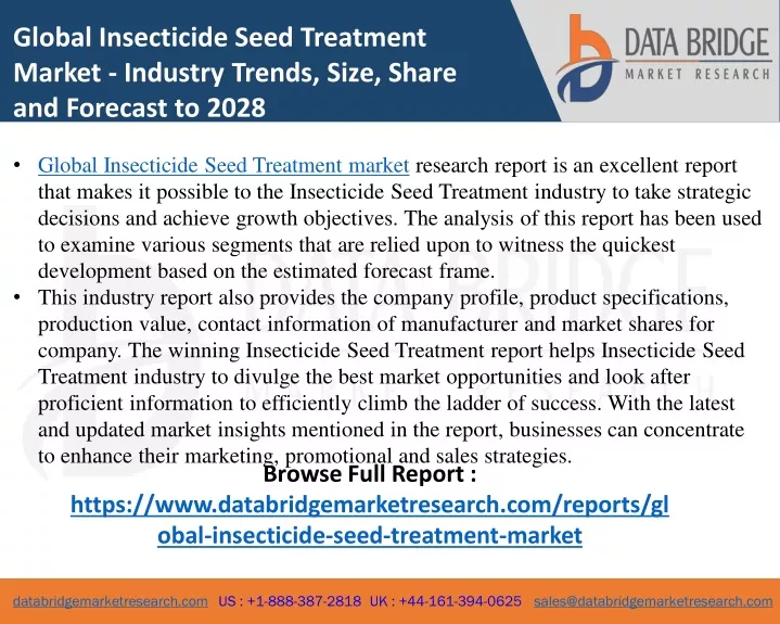 global insecticide seed treatment market industry
