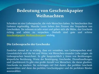 Geschenkpapier Weihnachten