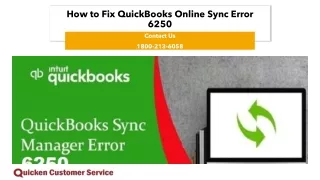 How to Fix QuickBooks Online Sync Error 6250