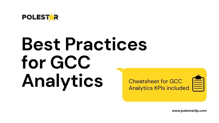 best practices for gcc analytics