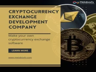 Cryptocurrency exchange development company