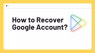 How to recover Google account