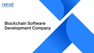 Blockchain Software Development Company - Netset Software
