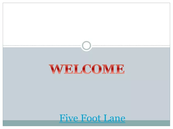 five foot lane