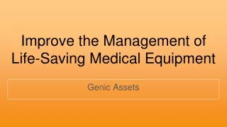 Software for Medical Equipment