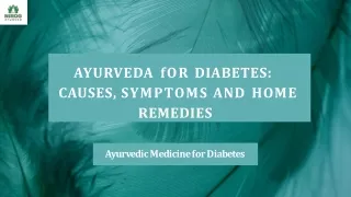 Ayurveda for Diabetes  Causes, Symptoms and Home Remedies (1)