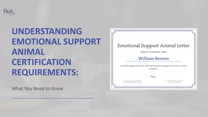 understanding emotional support animal