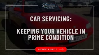 Car Servicing: Keeping Your Vehicle in Prime Condition