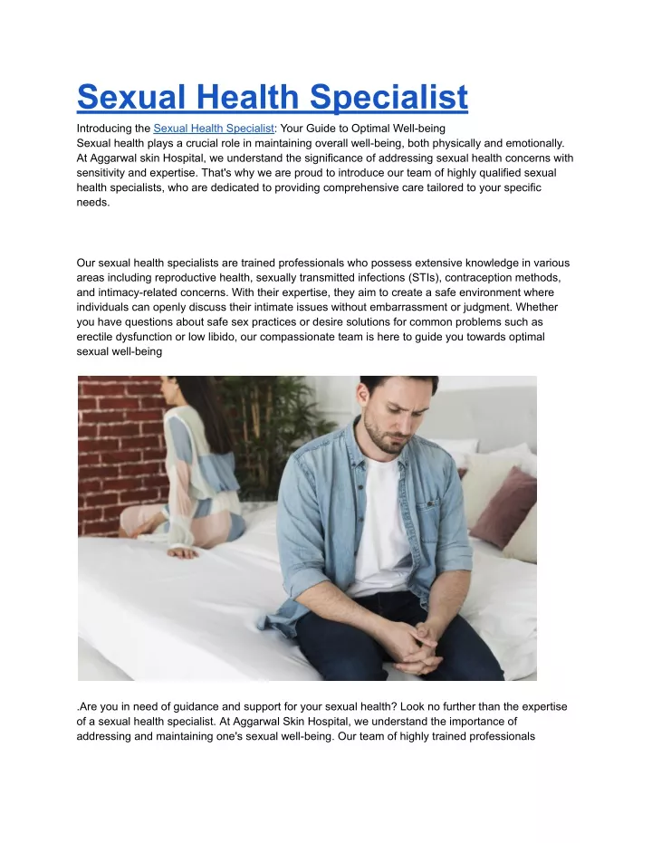 sexual health specialist