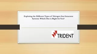exploring the different types of nitrogen gas generator systems which one is right for you