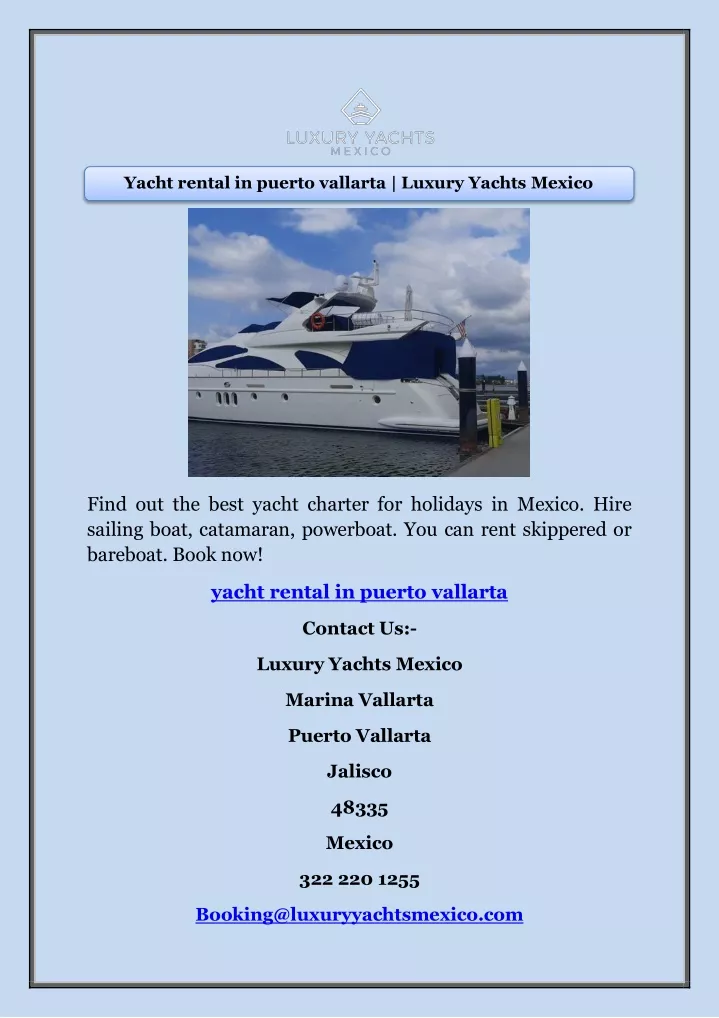 yacht rental in puerto vallarta luxury yachts