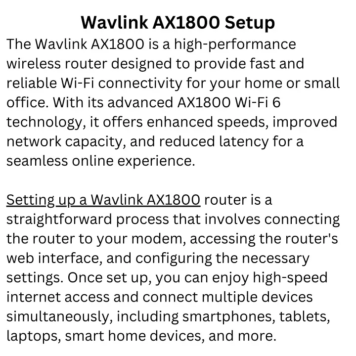 wavlink ax1800 setup the wavlink ax1800 is a high