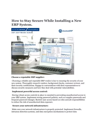 how to stay secure while installing