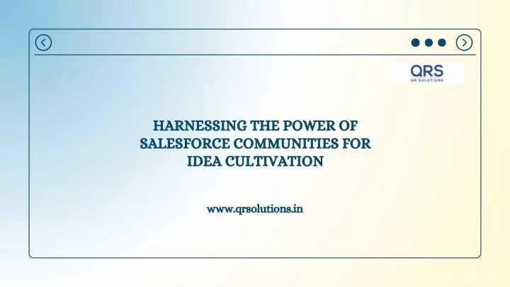 harnessing the power of salesforce communities