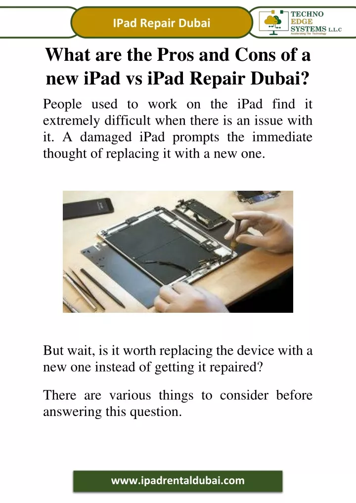 ipad repair dubai