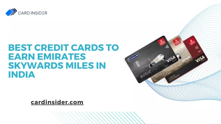 best credit cards to earn emirates skywards miles