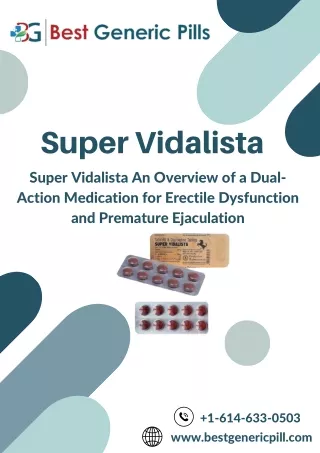 Super Vidalista Unleashing Enhanced Performance and Lasting Satisfaction