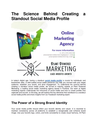The Science Behind Creating a Standout Social Media Profile