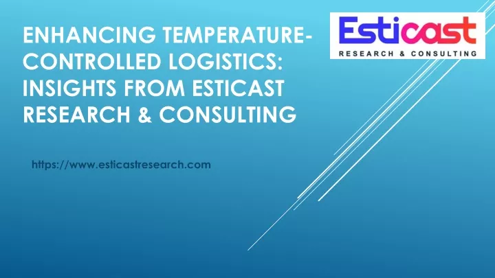 enhancing temperature controlled logistics