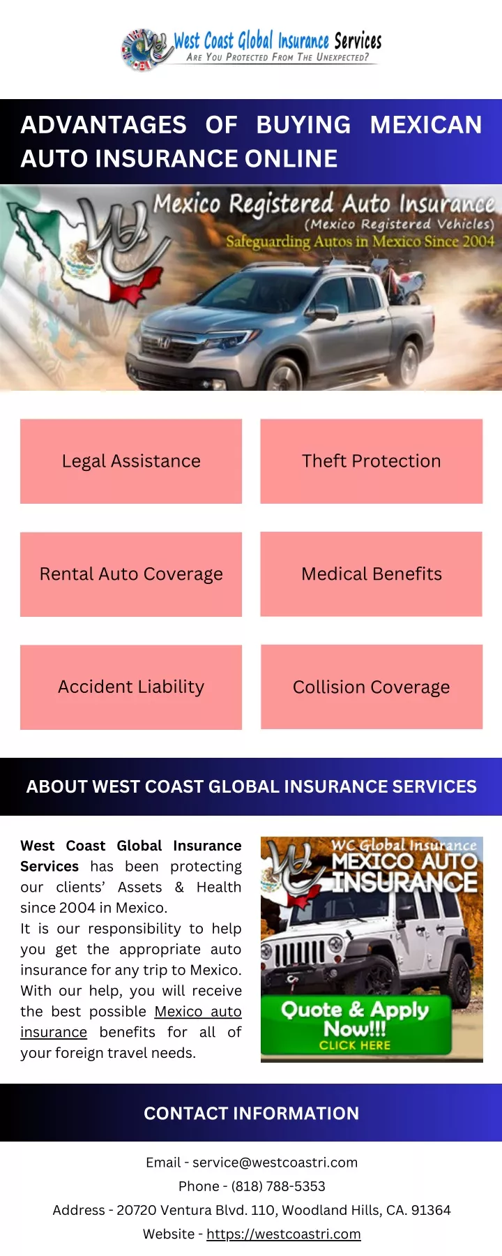 advantages of buying mexican auto insurance online