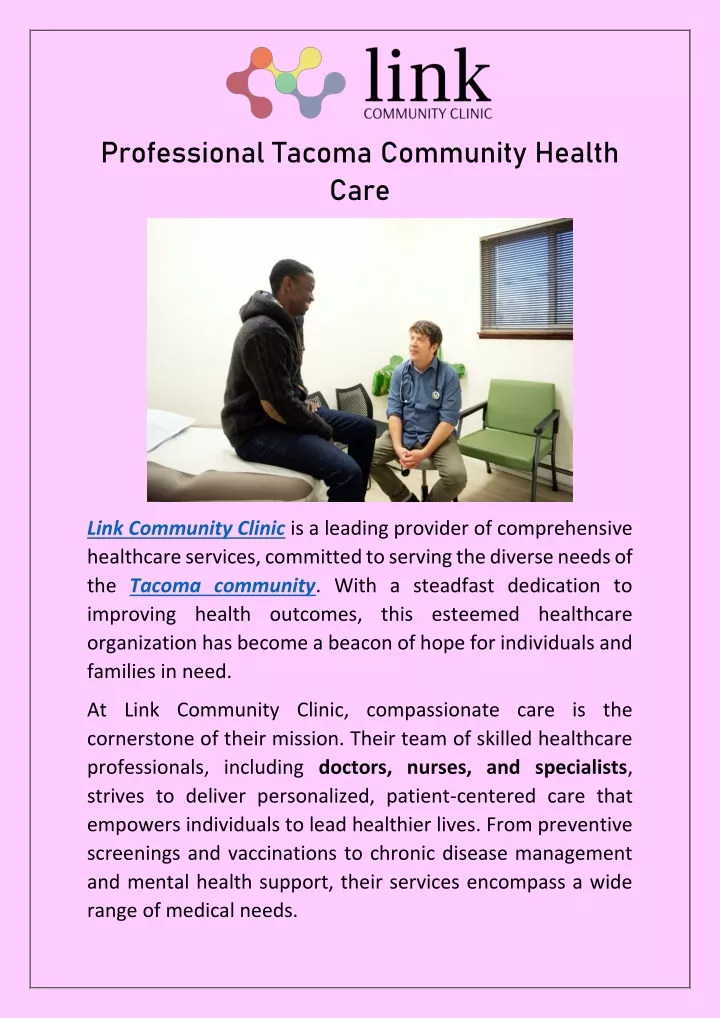professional tacoma community health care