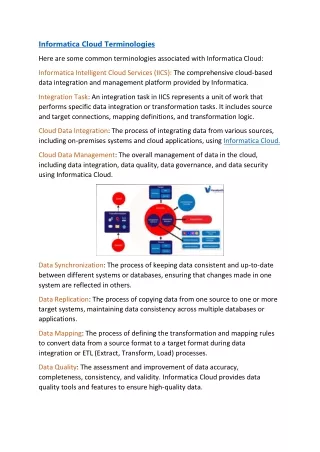 informatica cloud terminologies